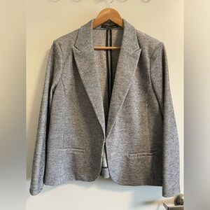 Amanda & Chelsea grey striped suite jacket. Like new. Size 1X.